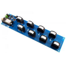 8-Channel On-Board 97% Accuracy 70-Amp AC Current Monitor with IoT Interface